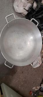 Grote wokpan xxl en pan zonder deksel, Huis en Inrichting, Keuken | Potten en Pannen, Gebruikt, Wok, Ophalen