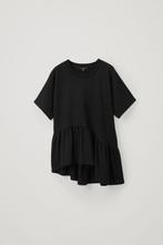 Dames COS top assymetrische assymetric peplum XS t-shirt, COS, Zwart, Nieuw, Ophalen of Verzenden