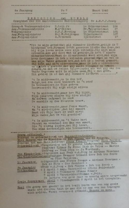 SC_10	Scouting Padvinders	Periodiek Drukwerk Poststuk	mrt-40, Verzamelen, Scouting, Gebruikt, Boek of Tijdschrift, Ophalen of Verzenden