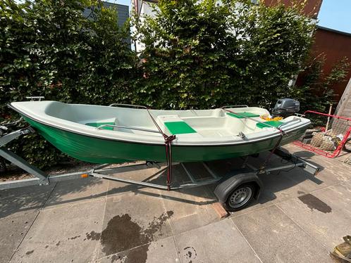 Vissersboot consoleboot fishmaster incl trailer, Watersport en Boten, Vis- en Consoleboten, Zo goed als nieuw, Tot 10 pk, 3 tot 6 meter