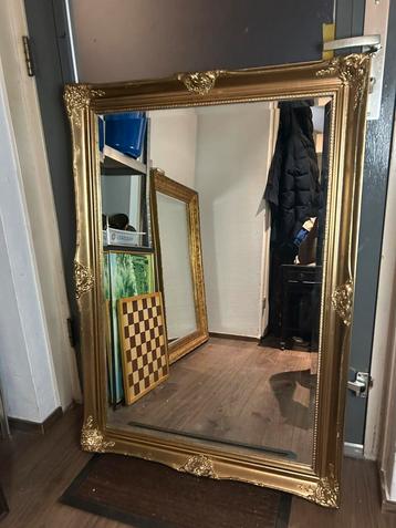 Mooie grote gouden barok spiegel beschikbaar voor biedingen