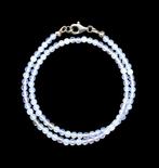 Halsketting Opaliet  Kralen 4 mm  925 sterling zilver, Ophalen of Verzenden, Mineraal