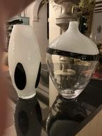 2 prachtige Desing vazen, Huis en Inrichting, Ophalen, Overige kleuren, Minder dan 50 cm, Glas