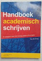 Handboek academisch schrijven, Boeken, Ophalen of Verzenden, Alpha, Gelezen, HBO