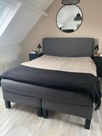 Ikea overtrek boxspring, Ophalen, Tweepersoons, Zo goed als nieuw, Grijs