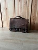 Original Ruitertas leer bruin, Sieraden, Tassen en Uiterlijk, Tassen | Schooltassen, Bruin, Aktetas of Boekentas, Zo goed als nieuw
