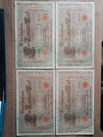 Duitse 1000 Mark biljetten 1910, 5 stuks, oplopend!, Ophalen of Verzenden