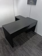 Zwartbruin bureau, Huis en Inrichting, Bureaus, Ophalen, Met wielen, Gebruikt, Bureau