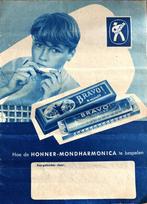 folder Hohner bravo mondharmonica uit ongeveer 1956, Zo goed als nieuw, Ophalen