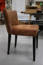 3 mooie eetkamerstoelen leerlook skai bruin / cognac