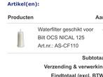 Waterfilters - gratis afhalen, verkeerde maat besteld, Witgoed en Apparatuur, Ophalen, Nieuw