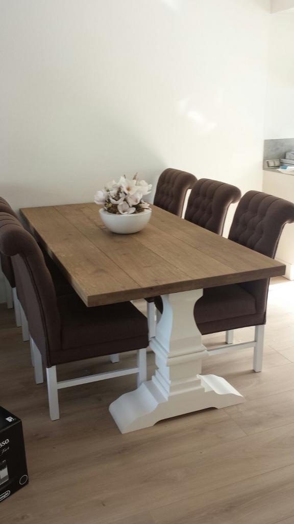 6 Mooie Eetkamerstoelen, Huis en Inrichting, Tafels | Eettafels, Zo goed als nieuw, 50 tot 100 cm, Vijf personen of meer, Rechthoekig