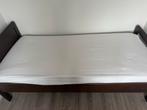 Gratis Eenpersoonsbed hout, Huis en Inrichting, Ophalen, Gebruikt, 90 cm, Eenpersoons