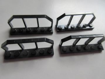 nr. 4297, 4 treinhekjes, zwart. Verzenden is mogelijk. beschikbaar voor biedingen