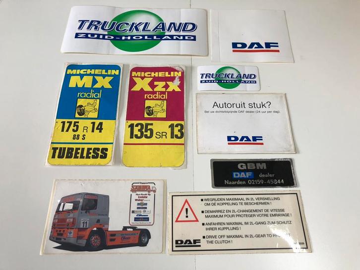 Diverse stickers DAF Trucks / Michelin, Verzamelen, Automerken, Motoren en Formule 1, Zo goed als nieuw, Auto's, Ophalen of Verzenden