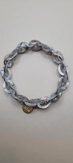 Armbandje van Biba, Ophalen of Verzenden, Zo goed als nieuw, Grijs, Overige materialen
