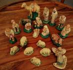 Antiek kerst beeldjes steen gips 20 delig zonder stal L.V., Antiek en Kunst, Ophalen of Verzenden