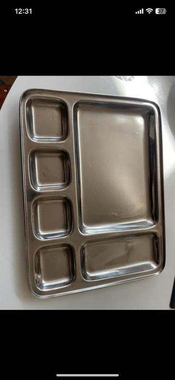 Retro / vintage chrome dienblad beschikbaar voor biedingen