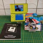 Nintendo DS Lite ( Lime Green ) incl Mariokart en Hotwheels, Spelcomputers en Games, Groen, Gebruikt, Ophalen of Verzenden, Met games