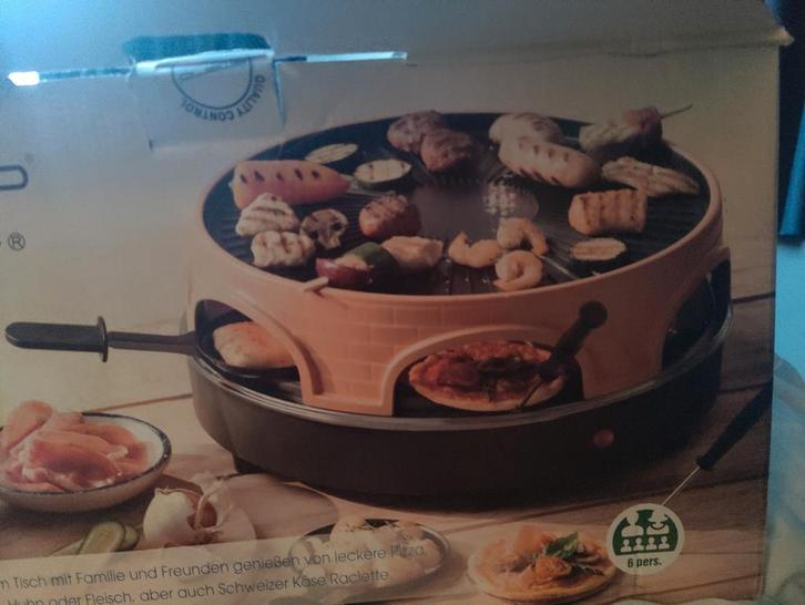 Pizzarette complete set voor 6 personen - gebruikt, Witgoed en Apparatuur, Gourmetstellen, 4 t/m 7 personen, Ophalen