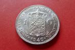 Prachtige zilveren Gulden 1940 van WILHELMINA >UNC< !, Zilver, Koningin Wilhelmina, Losse munt, Overige waardes