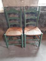 2 brocante knopstoelen, Ophalen