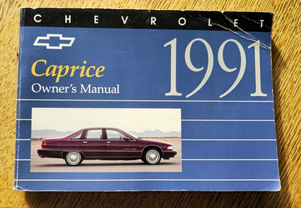 Chevrolet Caprice instructieboekje 1992-1993, Ophalen of Verzenden