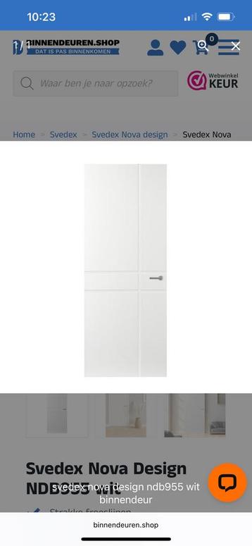 Svedex deur Nova design NDB955 opdek links 93x231,5 beschikbaar voor biedingen