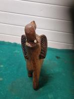 beeld olifant houtsnijwerk groot, Ophalen of Verzenden