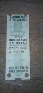 RET Metro Kinderkaart - 4 Ritten, Ophalen of Verzenden