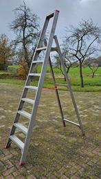 Professione trap, 8 treden, aluminium, plateau op 190cm, Doe-het-zelf en Verbouw, Ladders en Trappen, Ophalen, Zo goed als nieuw