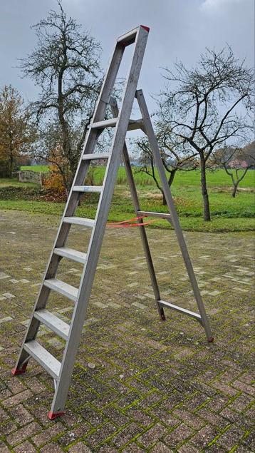 Professione trap, 8 treden, aluminium, plateau op 190cm beschikbaar voor biedingen