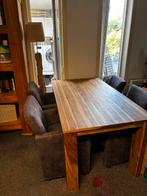 Teak houten meubels,uitschuiftafel,jagerskast,boekenkast, Huis en Inrichting, Tafels | Eettafels, Ophalen, Gebruikt, Teakhout