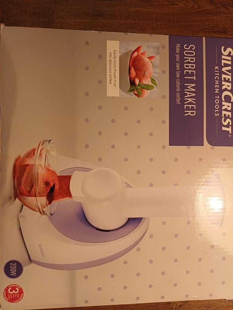 Silvercrest sorbet machine, Ophalen of Verzenden, Nieuw, Zelfvriezend