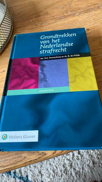 Grondtrekken van het Nederlandse strafrecht beschikbaar voor biedingen