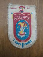 Origineel oud carnavals embleem, patch Oeteldonk 1965, Carnaval, Overige maten, Ophalen of Verzenden, Accessoires