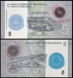 Nicaraqua 2019/2021, 4 nieuwe polymeer bankbiljetten (UNC), Ophalen of Verzenden, Zuid-Amerika, Setje