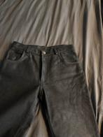 Zwarte leren broek 31/36 levi’s 501 model, Ophalen of Verzenden, Zo goed als nieuw, Overige maten, Zwart