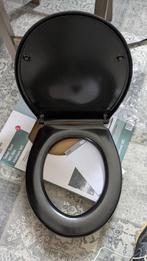 Livarno Home toiletbril zwart – soft close & quick release, Ophalen, Zo goed als nieuw, Rvs, Toilet