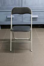 6 nagenoeg nieuwe klapstoelen, Huis en Inrichting, Stoelen, Ophalen, Zwart, Zo goed als nieuw, Metaal