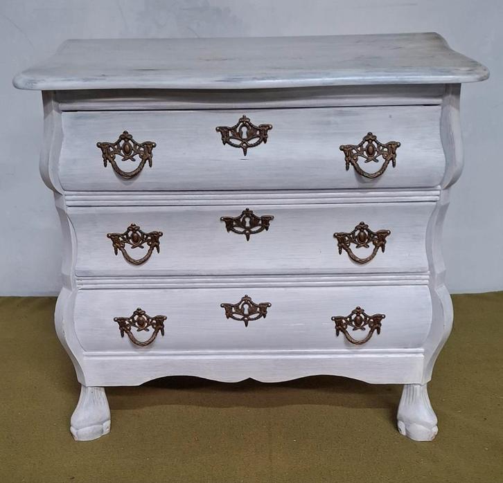 Houten brocante  buikkast, Huis en Inrichting, Kasten | Ladekasten, Gebruikt, Minder dan 100 cm, 50 tot 100 cm, 25 tot 50 cm, Overige houtsoorten