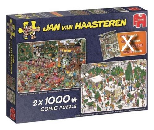 ️️️️️️️️️️ - JAN van Haasteren Kerstdiner & Kerstbomenmarkt, Hobby en Vrije tijd, Denksport en Puzzels, Zo goed als nieuw, Legpuzzel