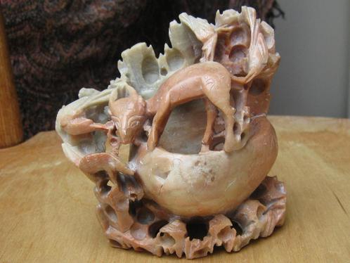 Chinees speksteen penselenpot met gat, Antiek en Kunst, Kunst | Niet-Westerse kunst, Verzenden