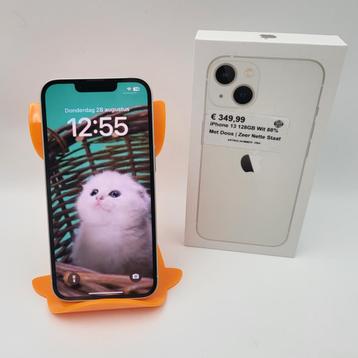 iPhone 13 128GB Wit 88% Met Doos | Zeer Nette Staat beschikbaar voor biedingen