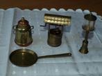 GROTE EN IETS KLEINERE KOPEREN MINIATUREN, Antiek en Kunst, Ophalen of Verzenden, Koper