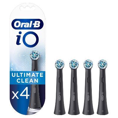 Oral-B iO Ultimate Clean Opzetborstels Zwart, 4 Stuks, Sieraden, Tassen en Uiterlijk, Uiterlijk | Mondverzorging, Nieuw, Opzetborstel