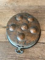 Oude koperen poffertjespan, Ophalen