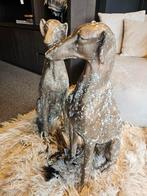 Beeld windhond bronskleur polyester, Ophalen of Verzenden, Nieuw, Dier