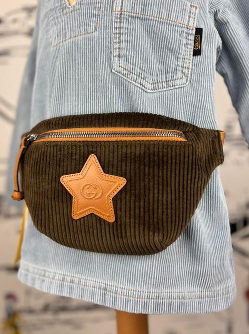 Gucci GG logo corduroy heuptas NIEUW, Sieraden, Tassen en Uiterlijk, Tassen | Damestassen, Nieuw, Overige typen, Bruin, Verzenden