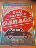 mancave bord full service garage 24 H, Ophalen of Verzenden, Gebruikt, Reclamebord